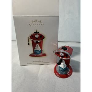Hallmark Keepsake Ornament 2009 Holiday Perks Coffee Maker Nellco MIB Snowman